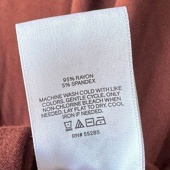 Express T-Shirt Dress Auburn Red Brown Size L - Picture 4 of 4